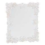 Oglinda alba perete shabby chic